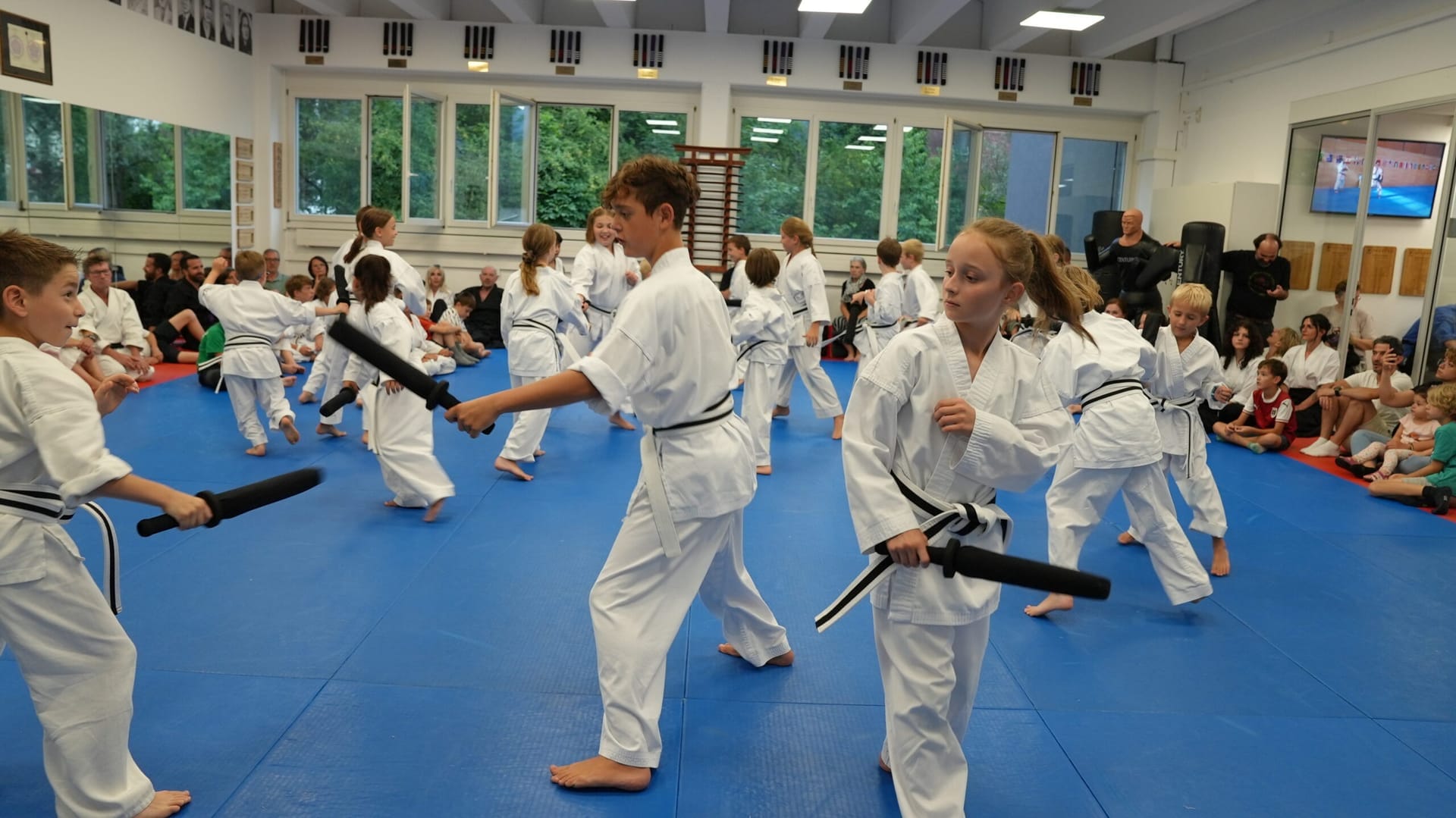 Training auf der Mattenfläche im Budo7 Dojo Training auf der Mattenfläche im Budo7 Dojo