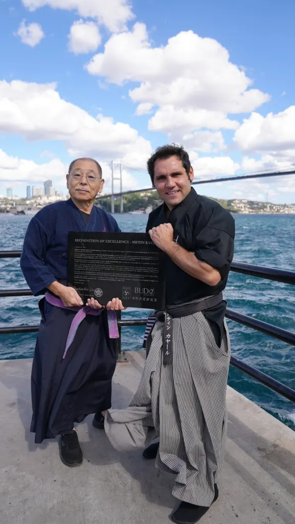 Metin Kayar with Soke Irie Yasuhiro Metin Kayar with Soke Irie Yasuhiro